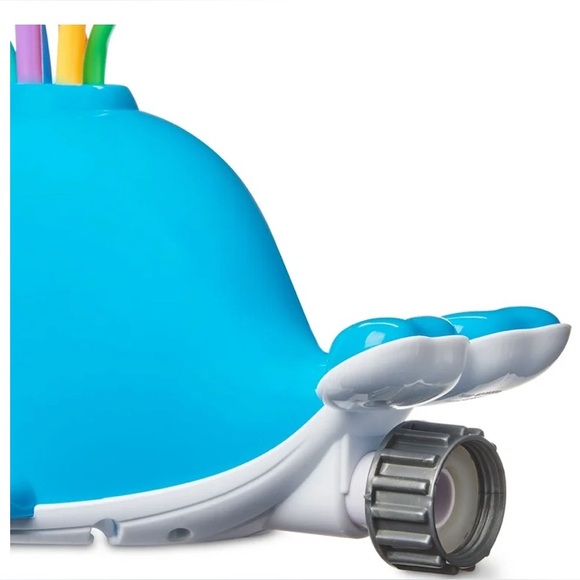 Colorful Whale Sprinkler Play Day Wacky Whale Water Rotating Tubes Sprinkler Toy - Picture 13 of 16